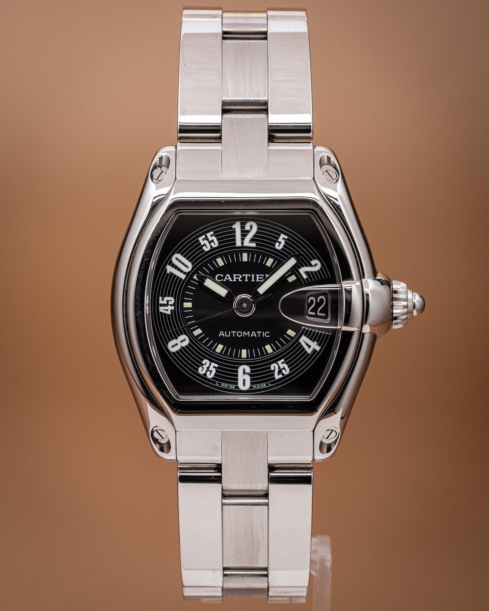 e*a様 Cartierの時計 Cartier Stainless Steel Roadster Automatic (2510) – Watches Etc.