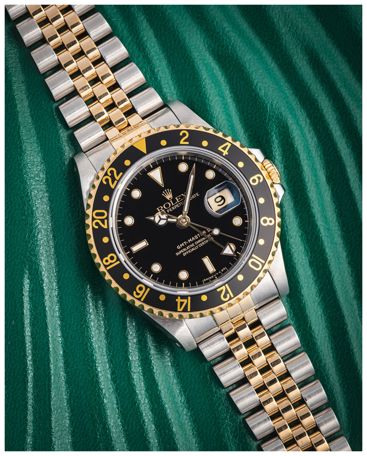 Rolex Stainless Steel and 18k Yellow Gold GMT-Master II (16713LN)