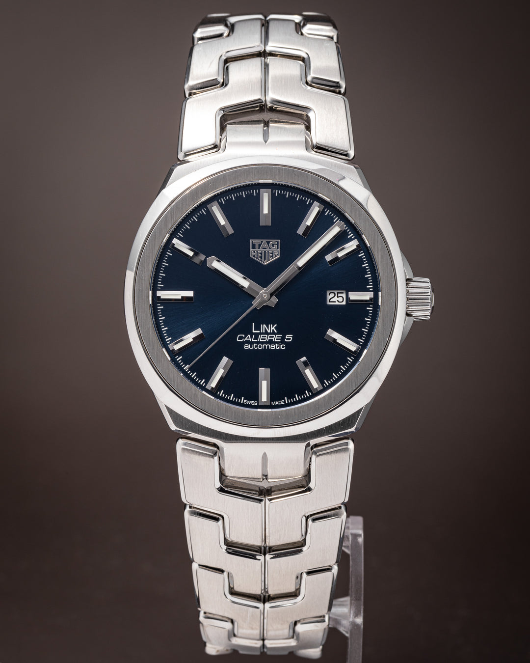 TAG Heuer Stainless Steel Link Calibre 5 Automatic (WBC2112)