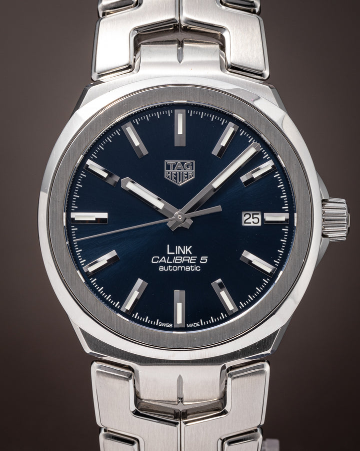TAG Heuer Stainless Steel Link Calibre 5 Automatic (WBC2112)
