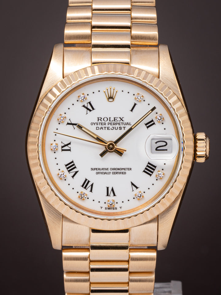 Rolex 18k Yellow Gold Women's Datejust (68278)