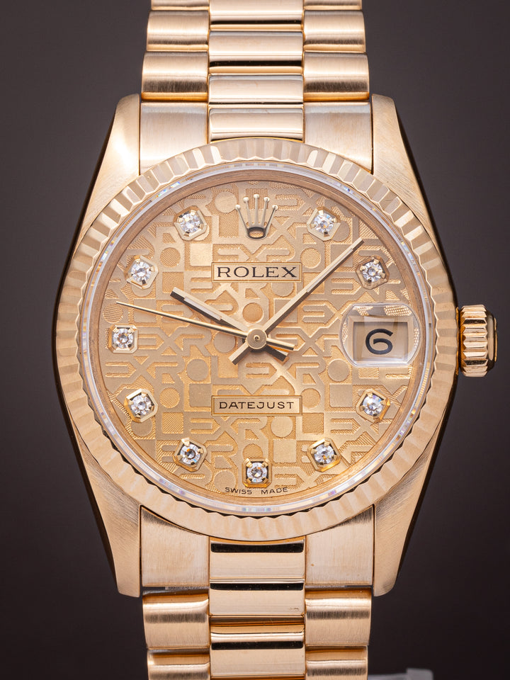 Rolex 18k Yellow Gold Women's Datejust (68278)