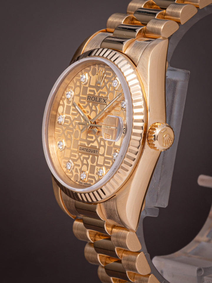 Rolex 18k Yellow Gold Women's Datejust (68278)