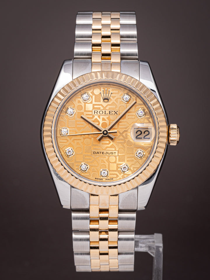 Rolex Stainless Steel and 18k Yellow Gold Women's Datejust (178273)