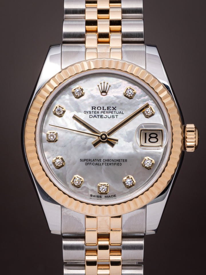 Rolex Stainless Steel and 18k Yellow Gold Women's Datejust (178273)