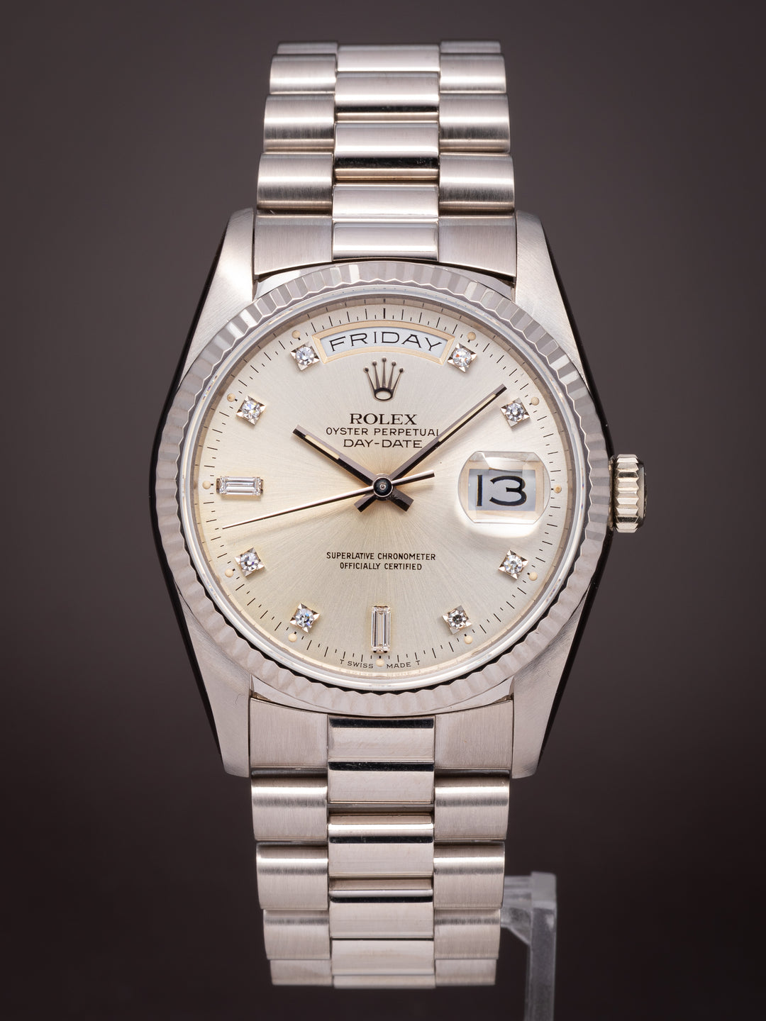 Rolex 18k White Gold Day-Date (18239)