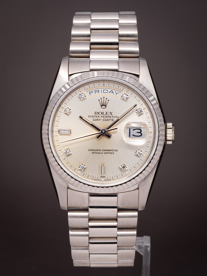 Rolex 18k White Gold Day-Date (18239)