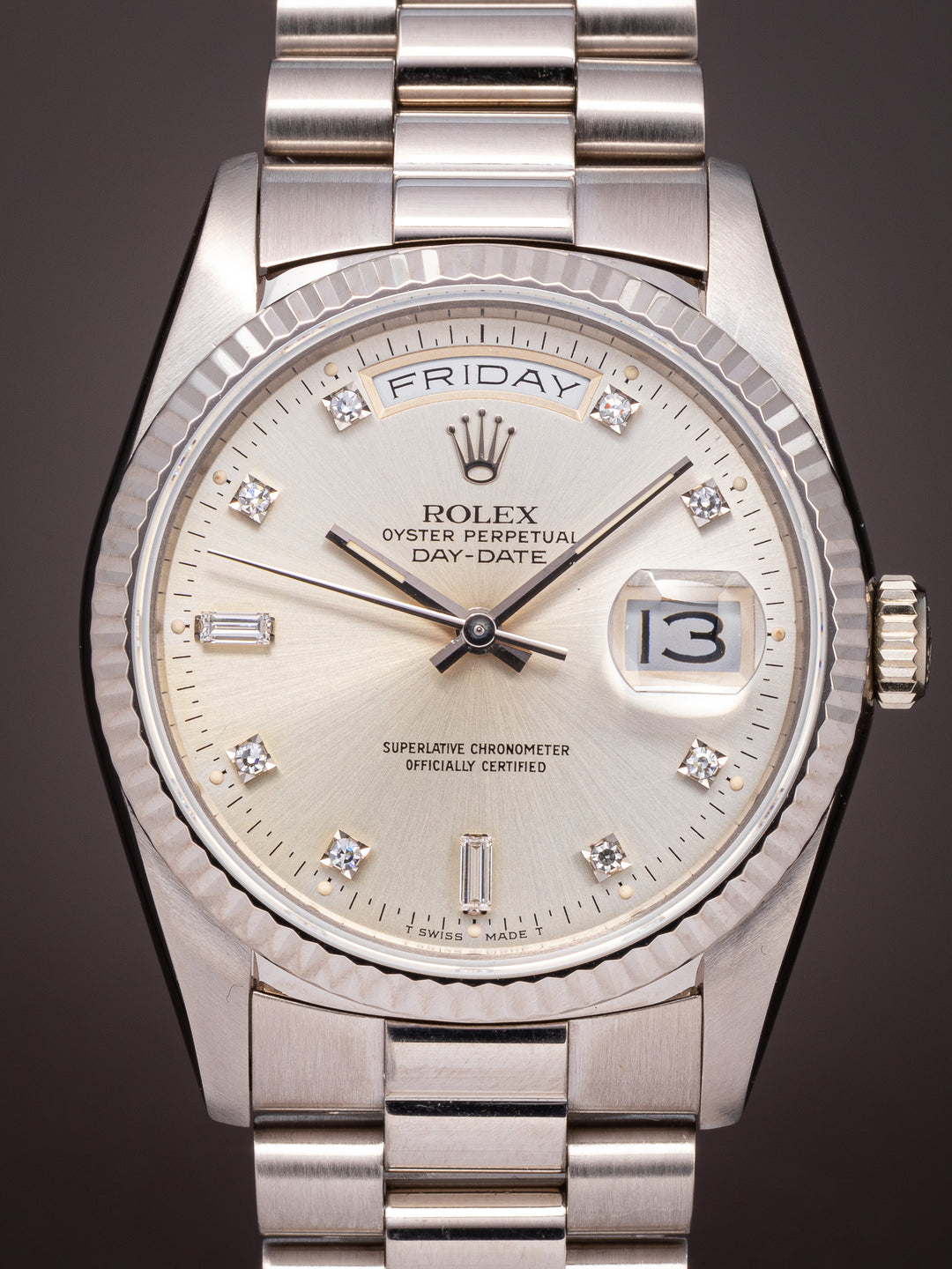 Rolex 18k White Gold Day-Date (18239)
