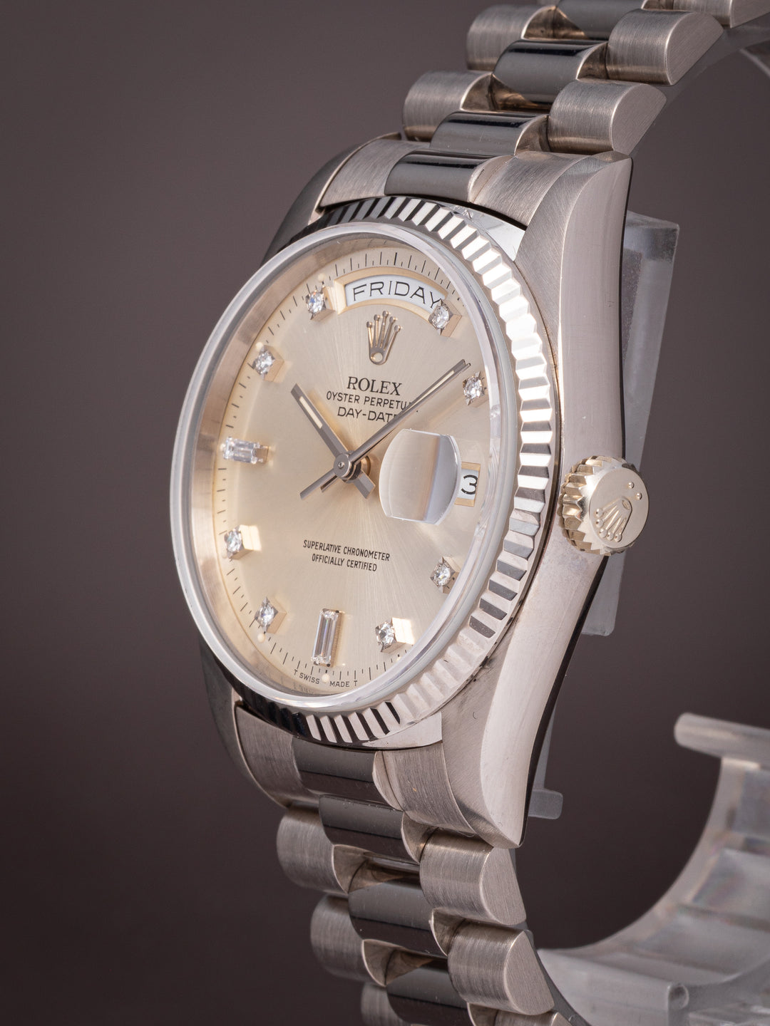 Rolex 18k White Gold Day-Date (18239)