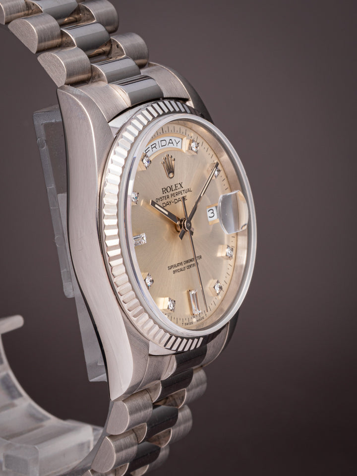 Rolex 18k White Gold Day-Date (18239)