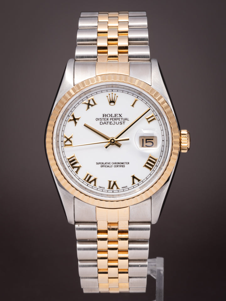 Rolex Stainless Steel and 18k Yellow Gold Datejust (16233)