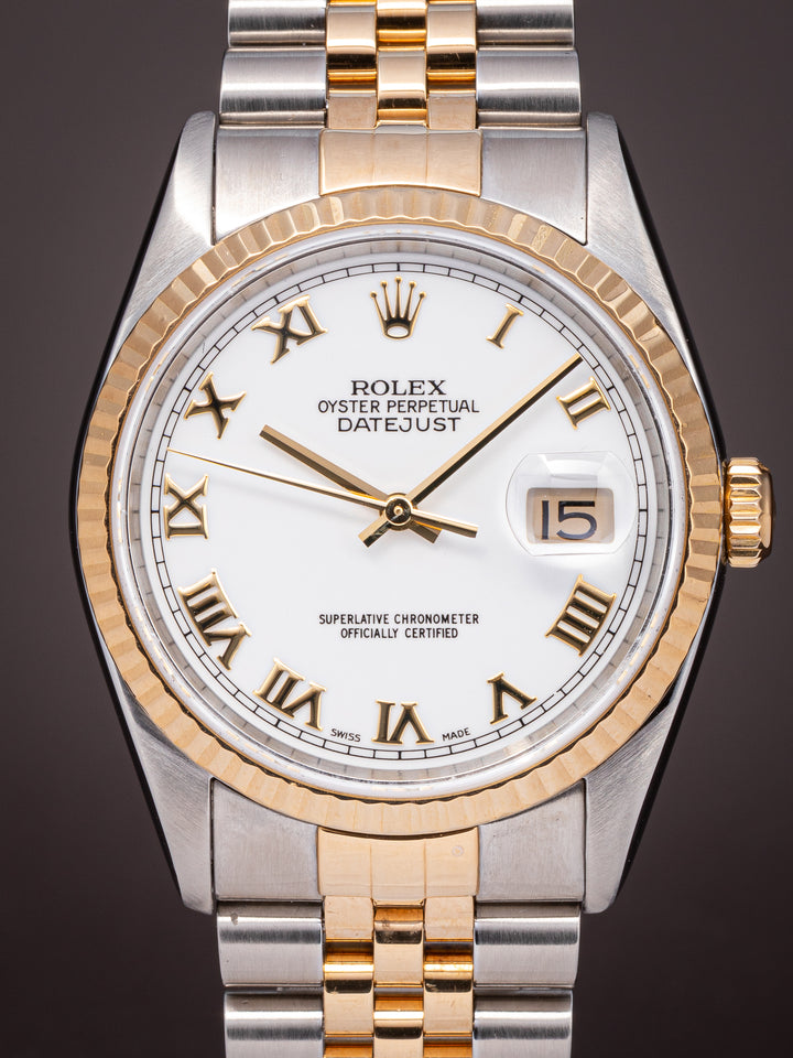 Rolex Stainless Steel and 18k Yellow Gold Datejust (16233)
