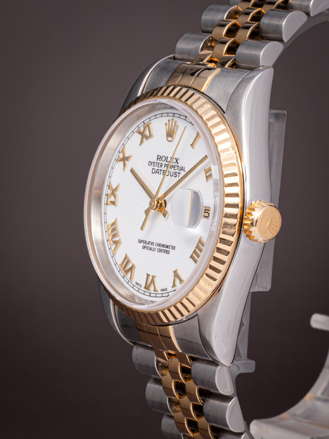 Rolex Stainless Steel and 18k Yellow Gold Datejust (16233)