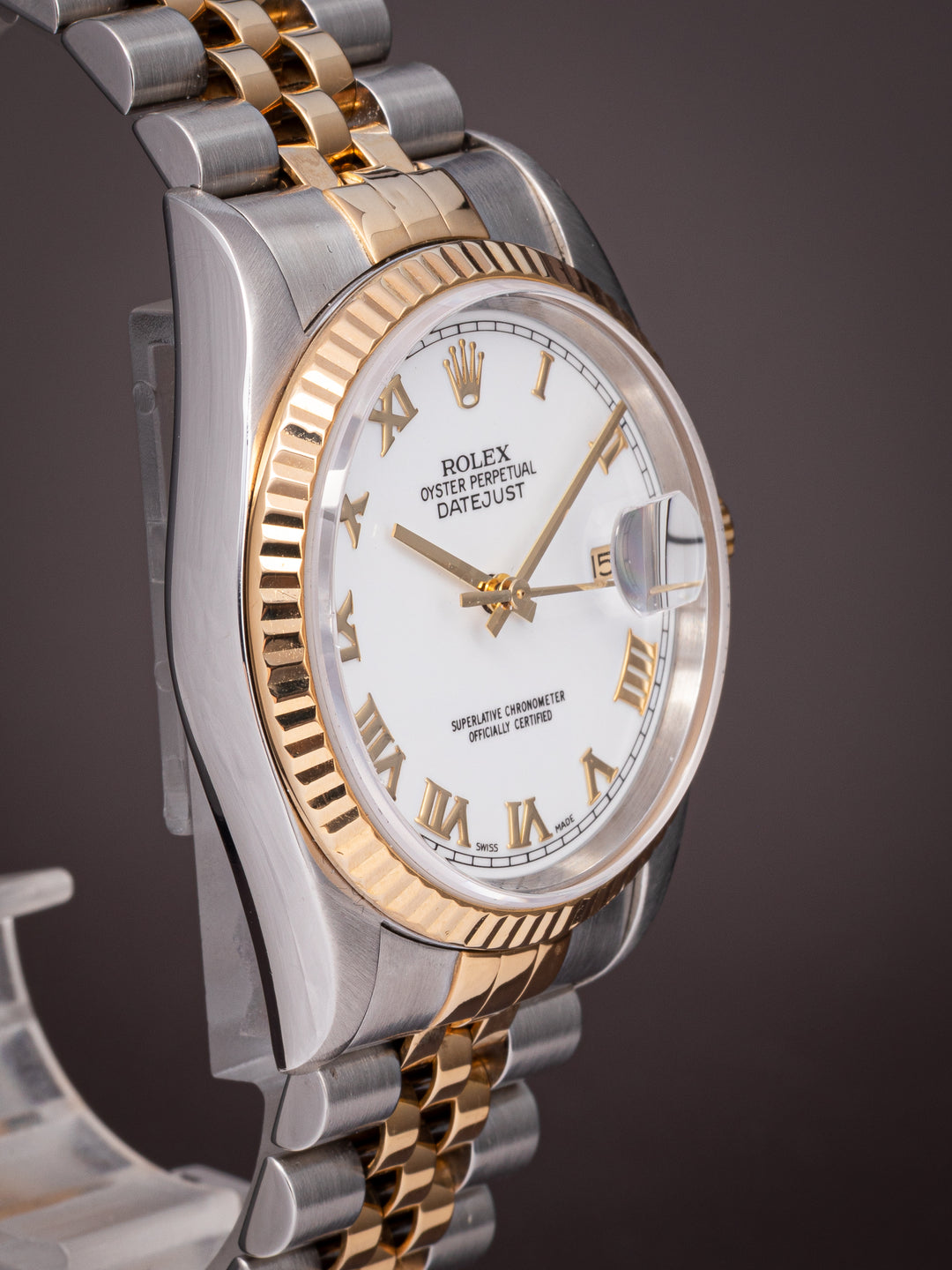 Rolex Stainless Steel and 18k Yellow Gold Datejust (16233)