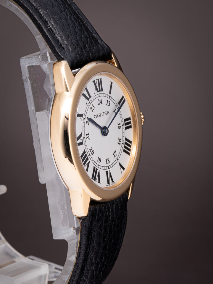 Cartier 18k Yellow Gold and Stainless Steel Ronde Solo de Cartier (W6700355)