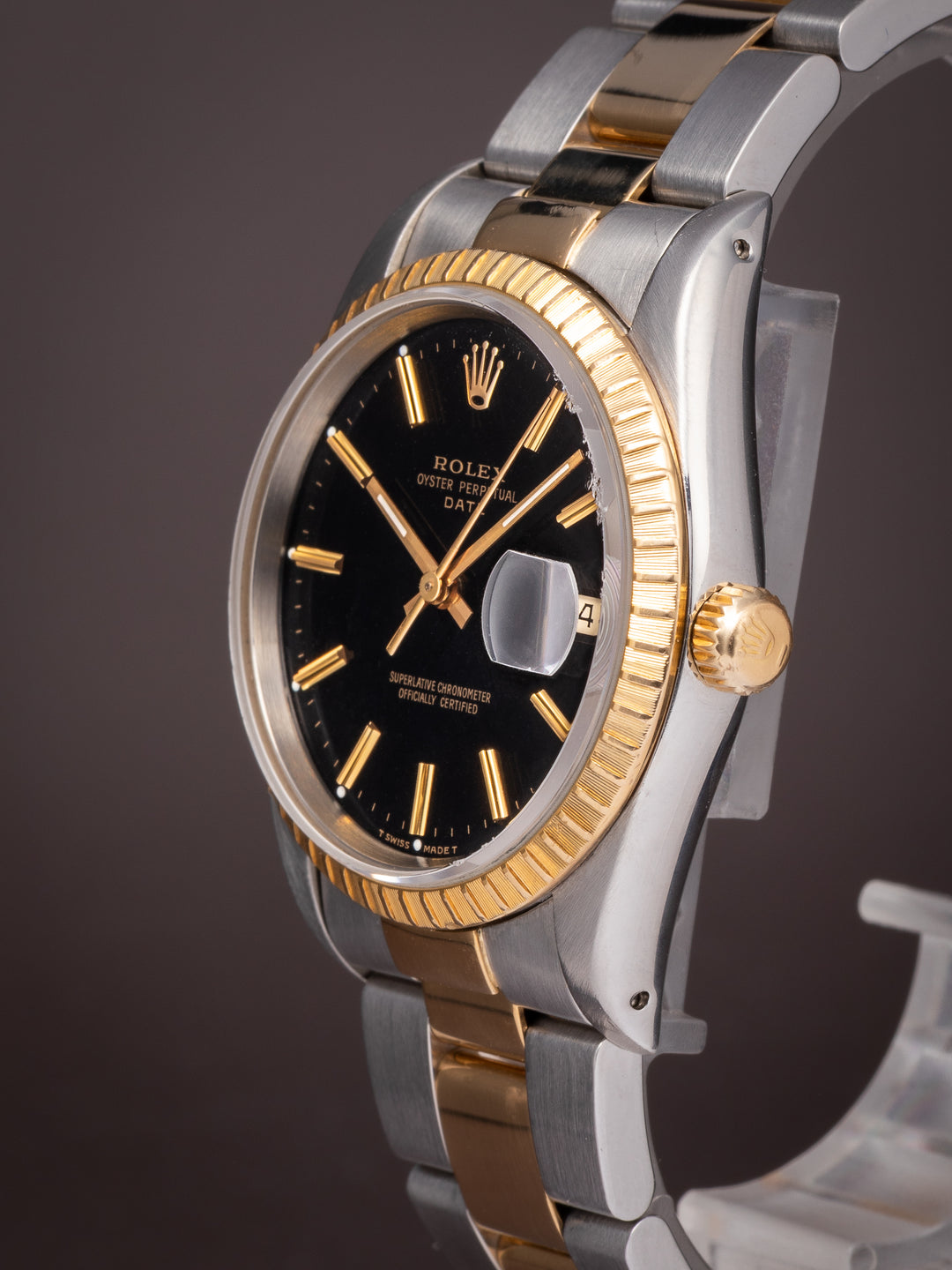 Rolex Stainless Steel and 18k Yellow Gold Date (15223)