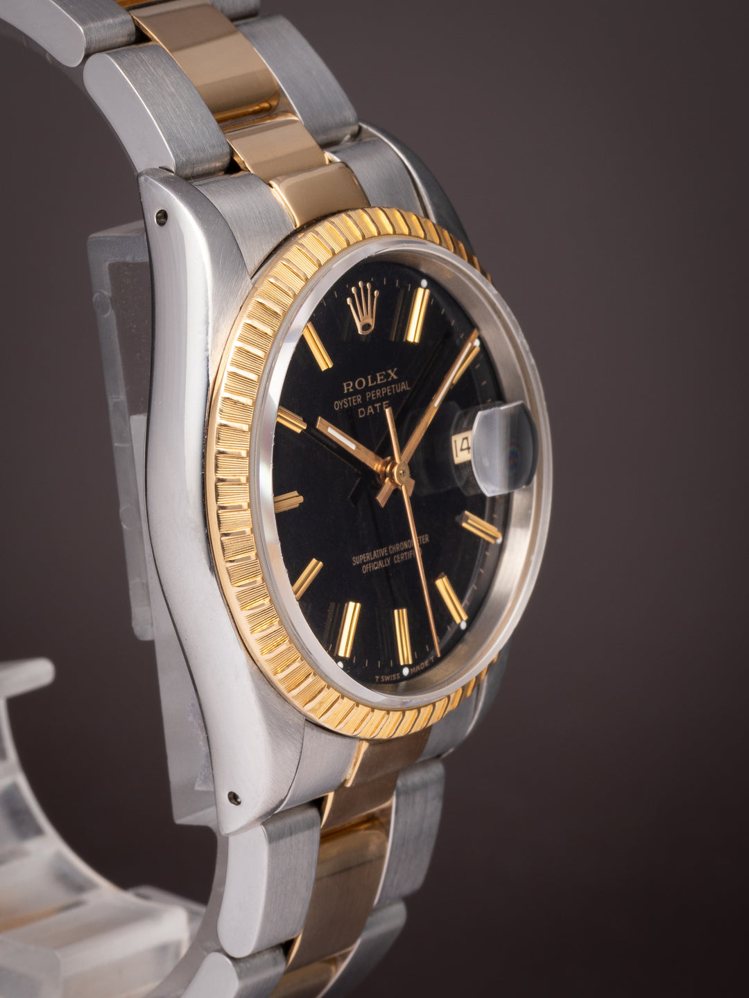 Rolex Stainless Steel and 18k Yellow Gold Date (15223)