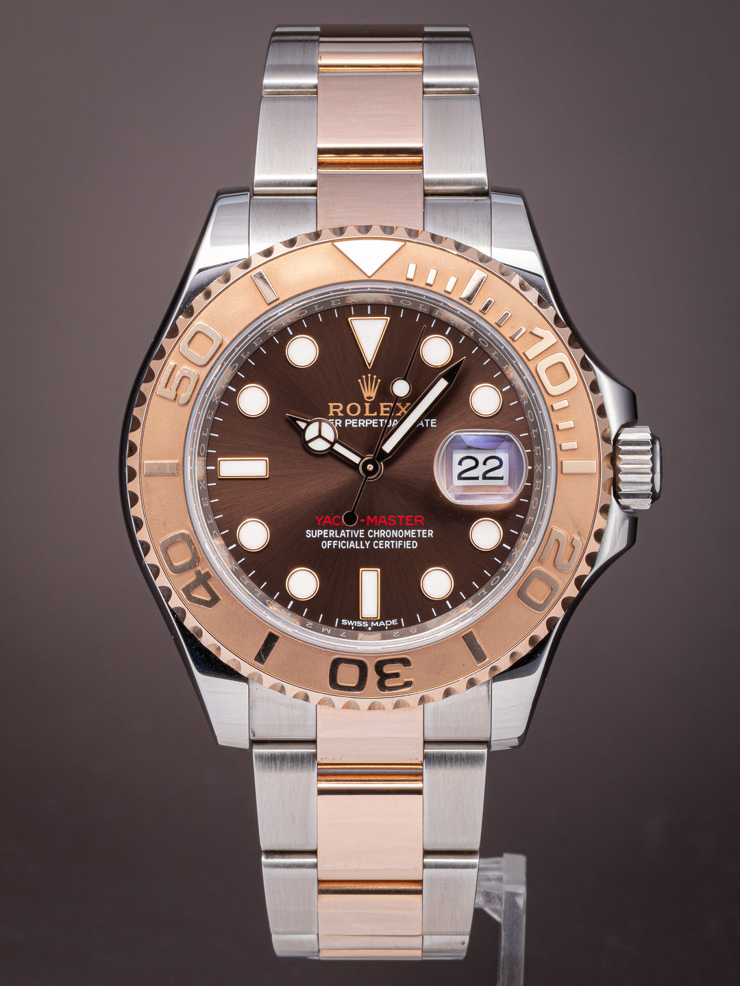 Rolex Stainless Steel and 18k Rose Gold Yacht-Master (116621)