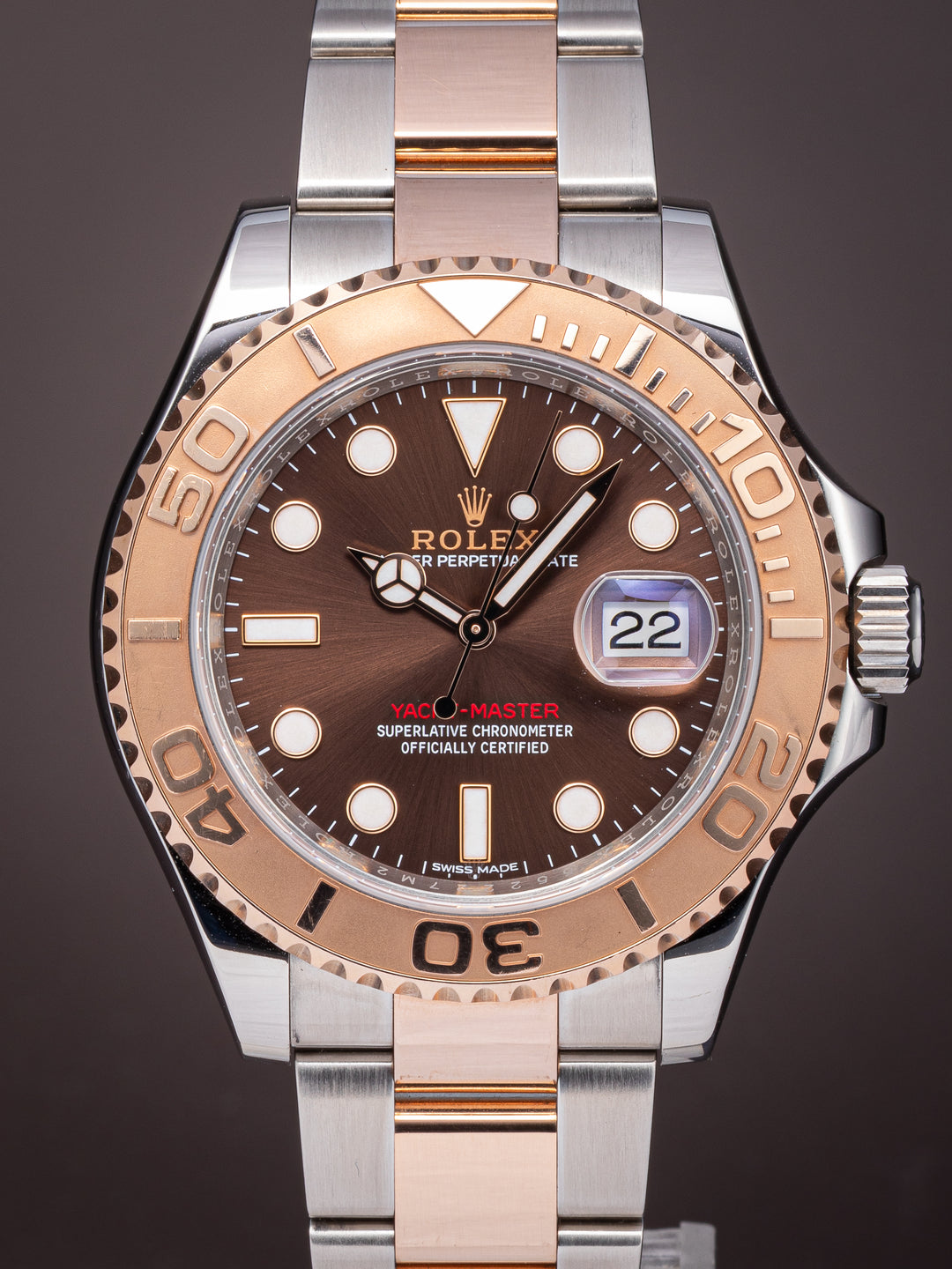 Rolex Stainless Steel and 18k Rose Gold Yacht-Master (116621)