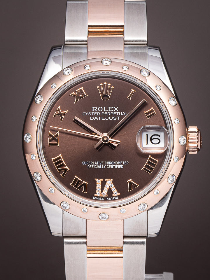 Rolex Stainless Steel and 18k Rose Gold Women's Datejust (178341)