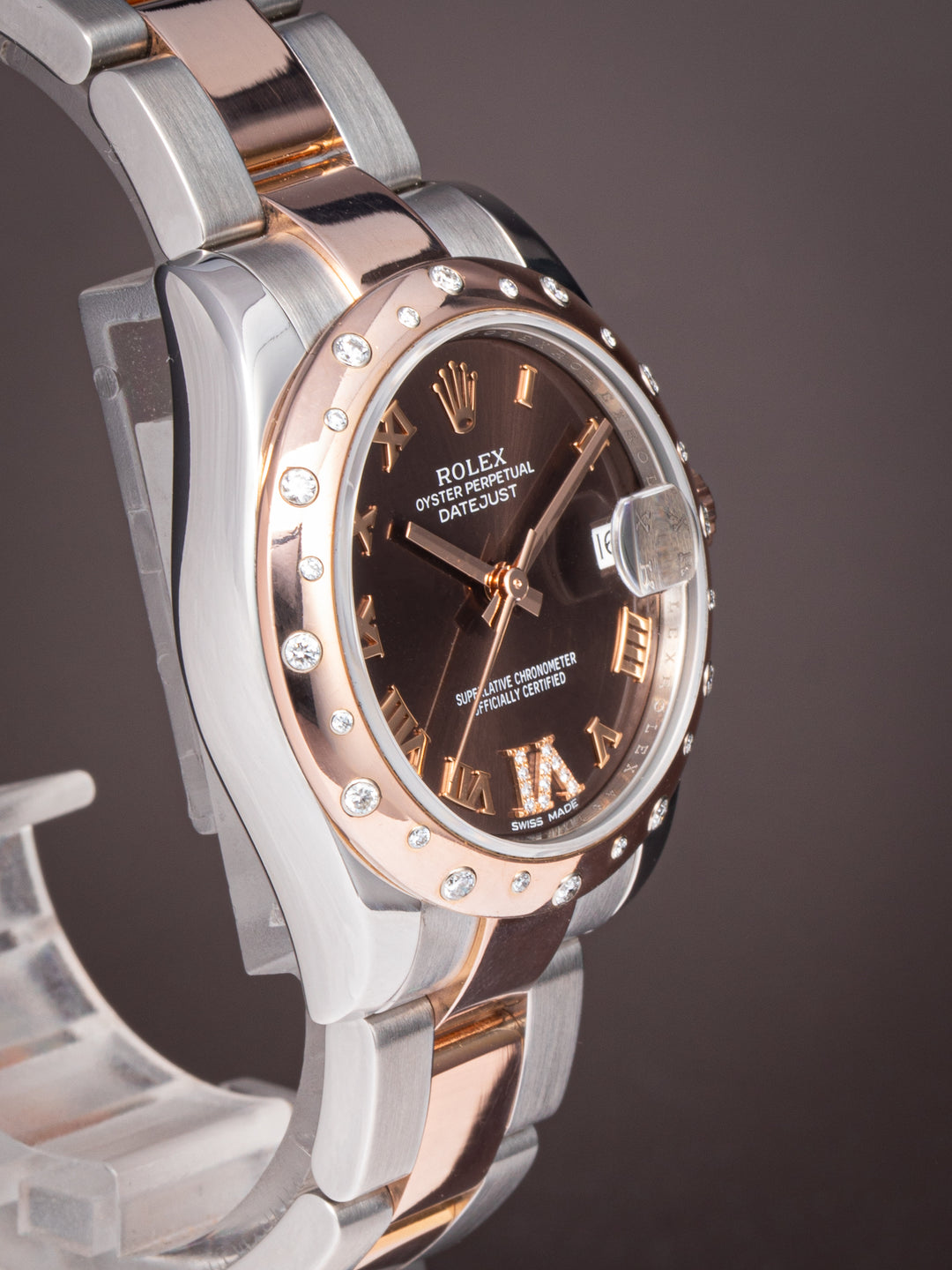 Rolex Stainless Steel and 18k Rose Gold Women's Datejust (178341)