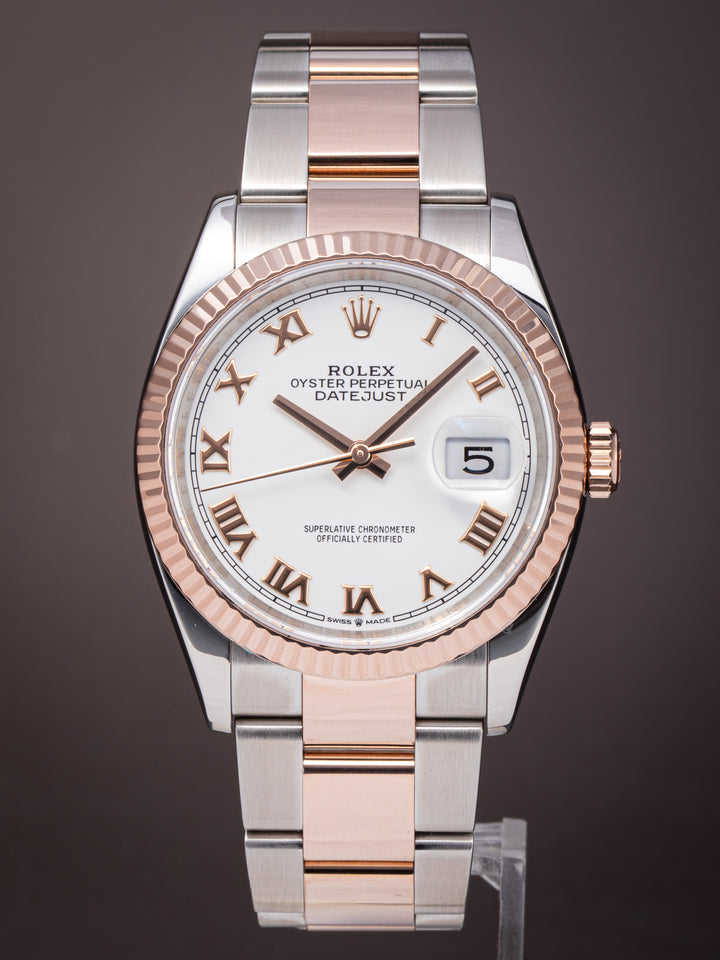 Rolex Stainless Steel and 18k Rose Gold Datejust 36 (126231)