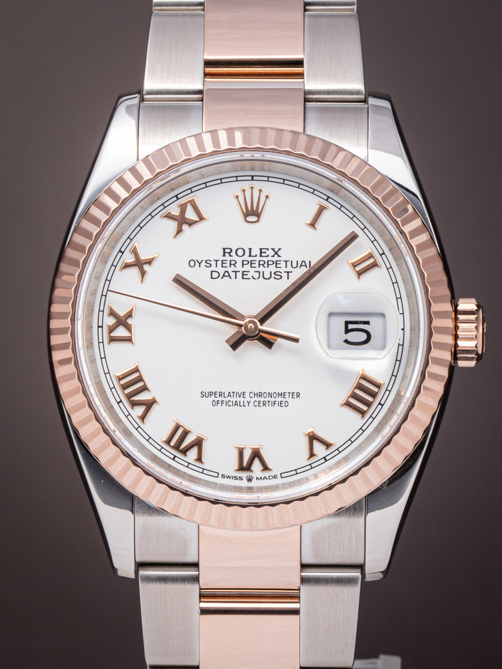 Rolex Stainless Steel and 18k Rose Gold Datejust 36 (126231)