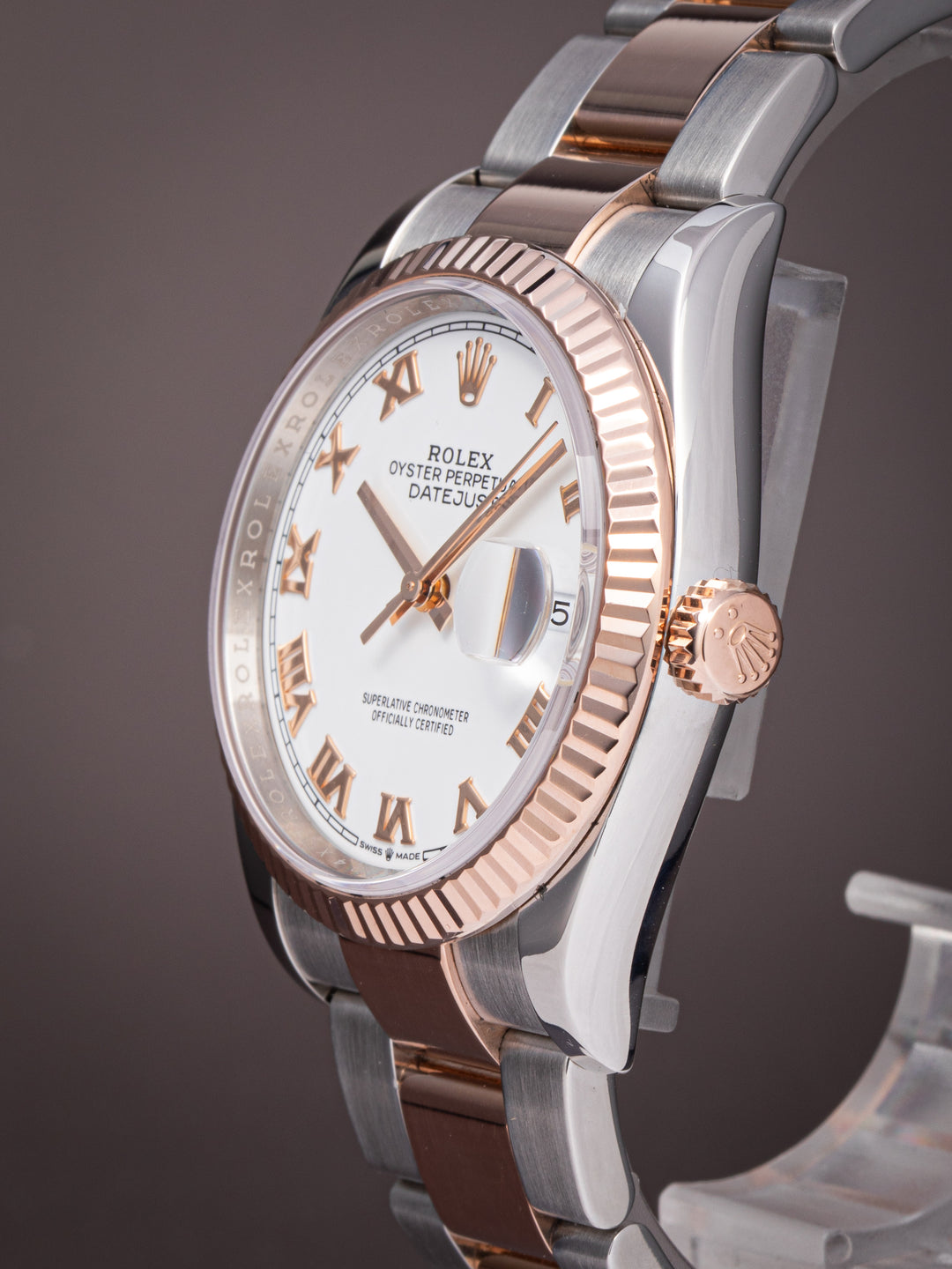 Rolex Stainless Steel and 18k Rose Gold Datejust 36 (126231)