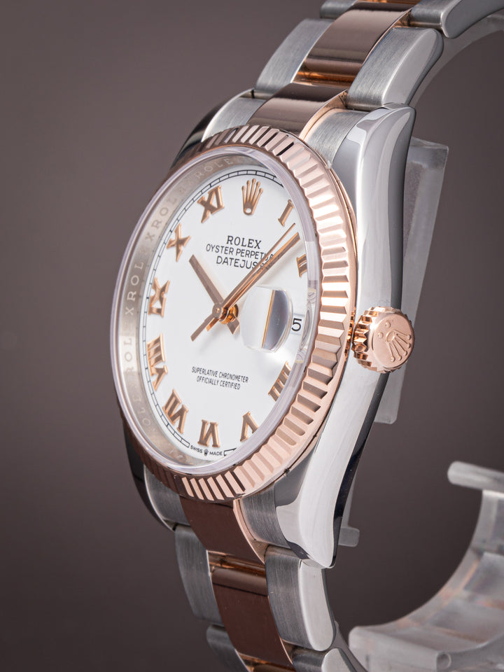 Rolex Stainless Steel and 18k Rose Gold Datejust 36 (126231)