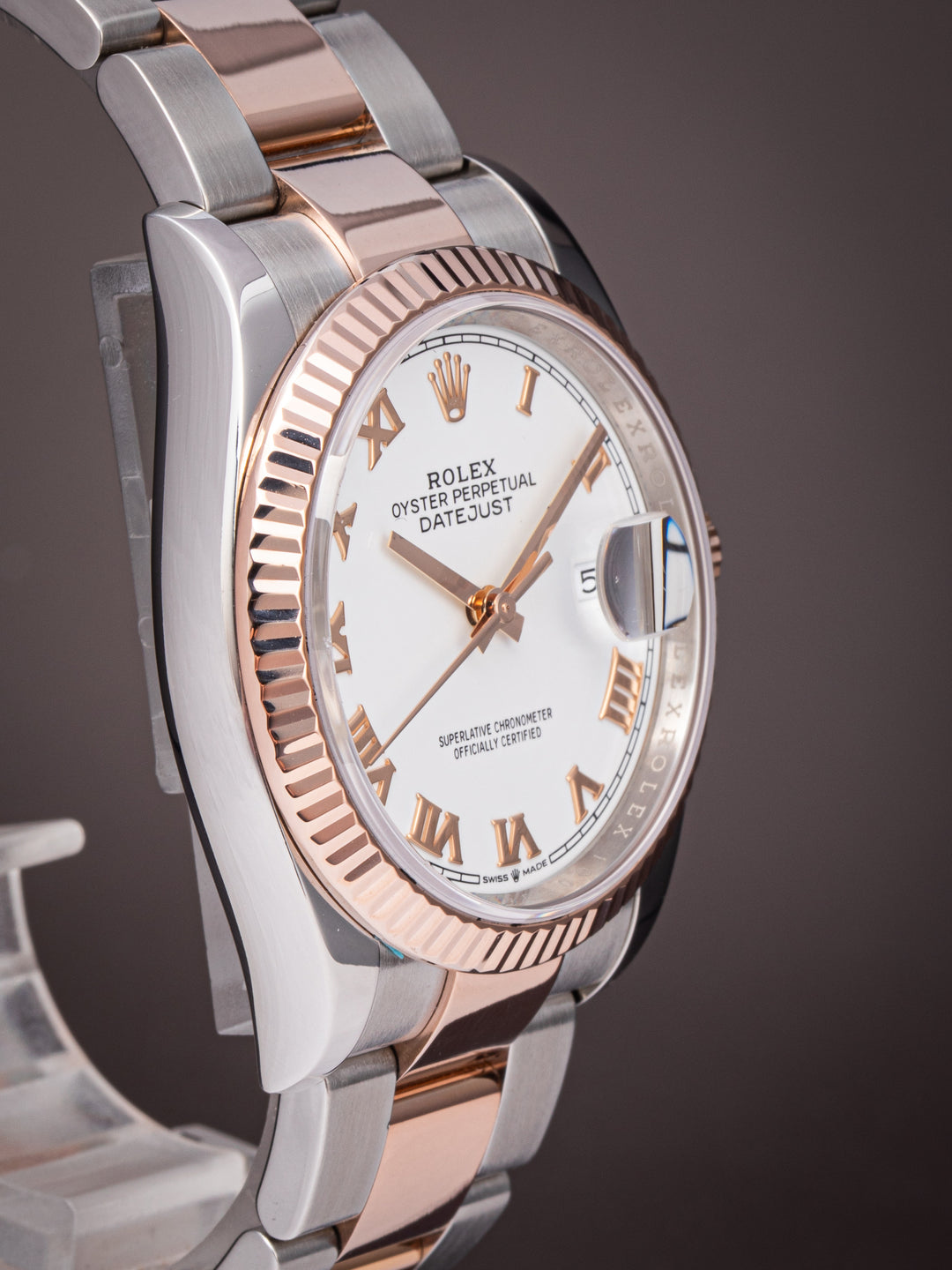 Rolex Stainless Steel and 18k Rose Gold Datejust 36 (126231)