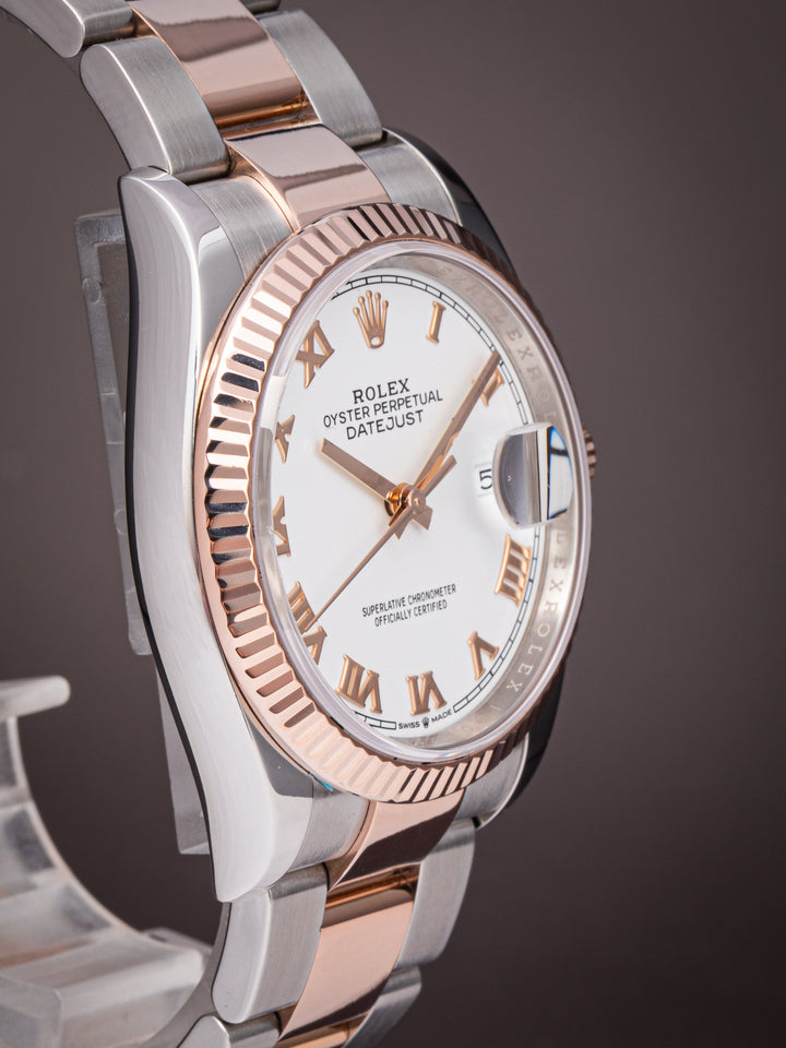 Rolex Stainless Steel and 18k Rose Gold Datejust 36 (126231)