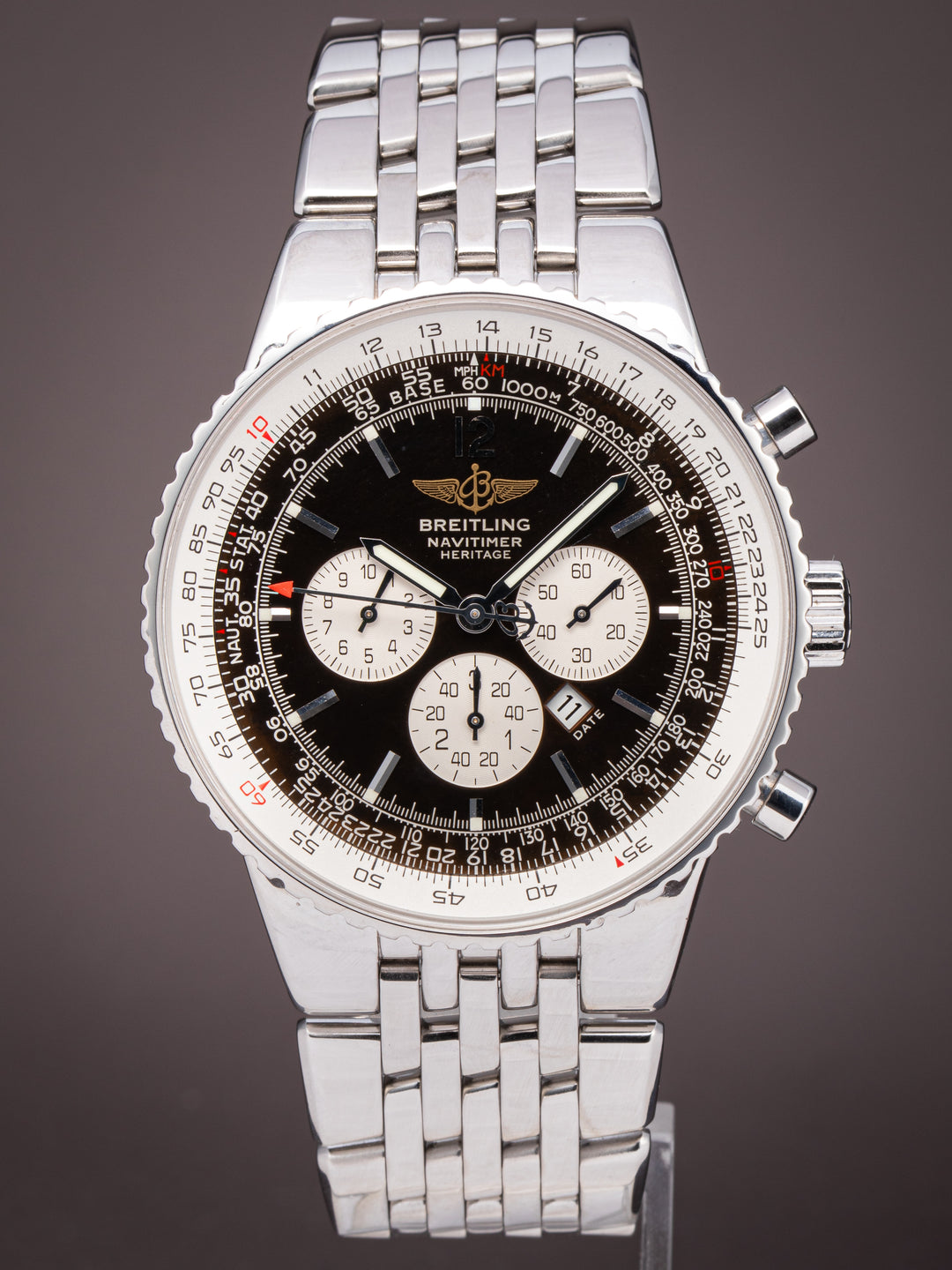 Breitling Stainless Steel Navitimer Heritage Chronograph 43 (A35340)