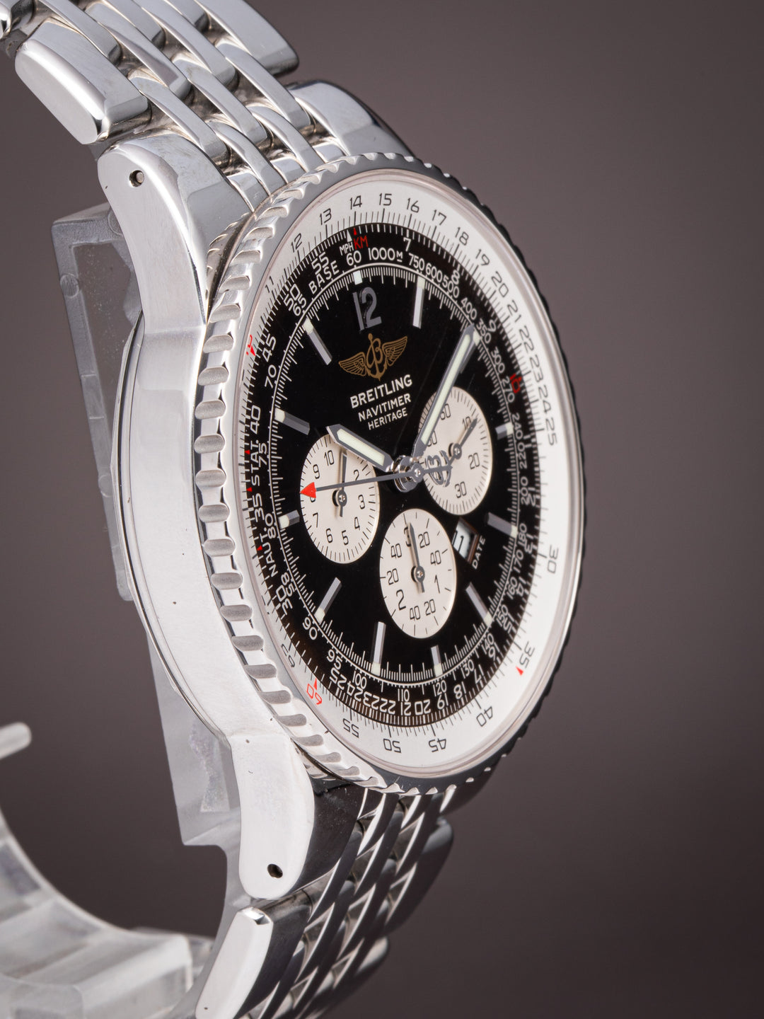 Breitling Stainless Steel Navitimer Heritage Chronograph 43 (A35340)