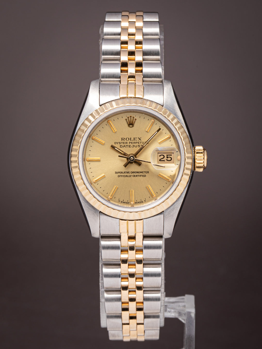 Rolex Stainless Steel and 18k Yellow Gold Women's Datejust (69173)