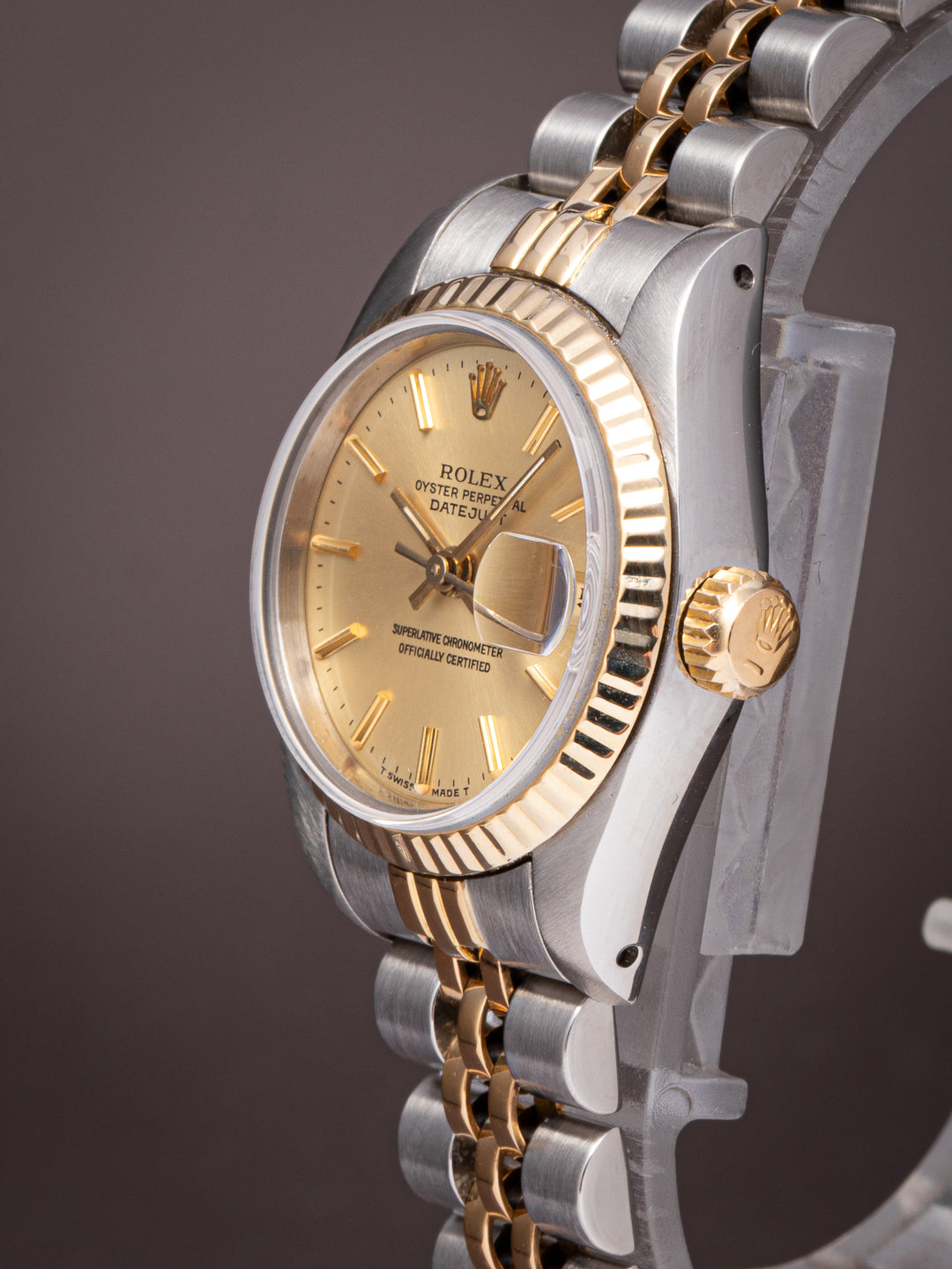 Rolex Stainless Steel and 18k Yellow Gold Women's Datejust (69173)