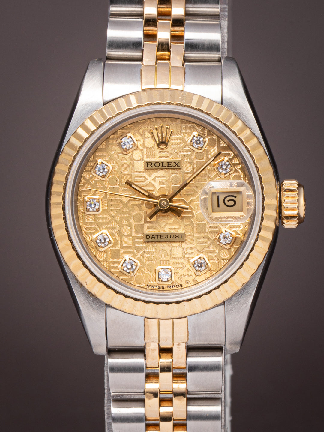 Rolex Stainless Steel and 18k Yellow Gold Women's Datejust (69173)
