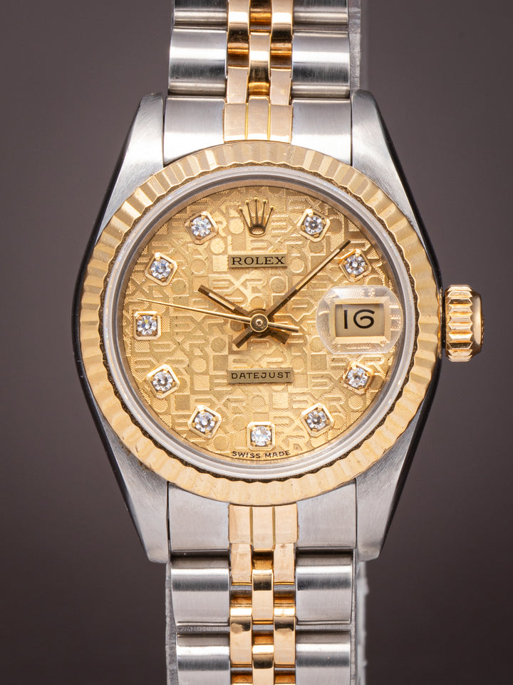 Rolex Stainless Steel and 18k Yellow Gold Women's Datejust (69173)