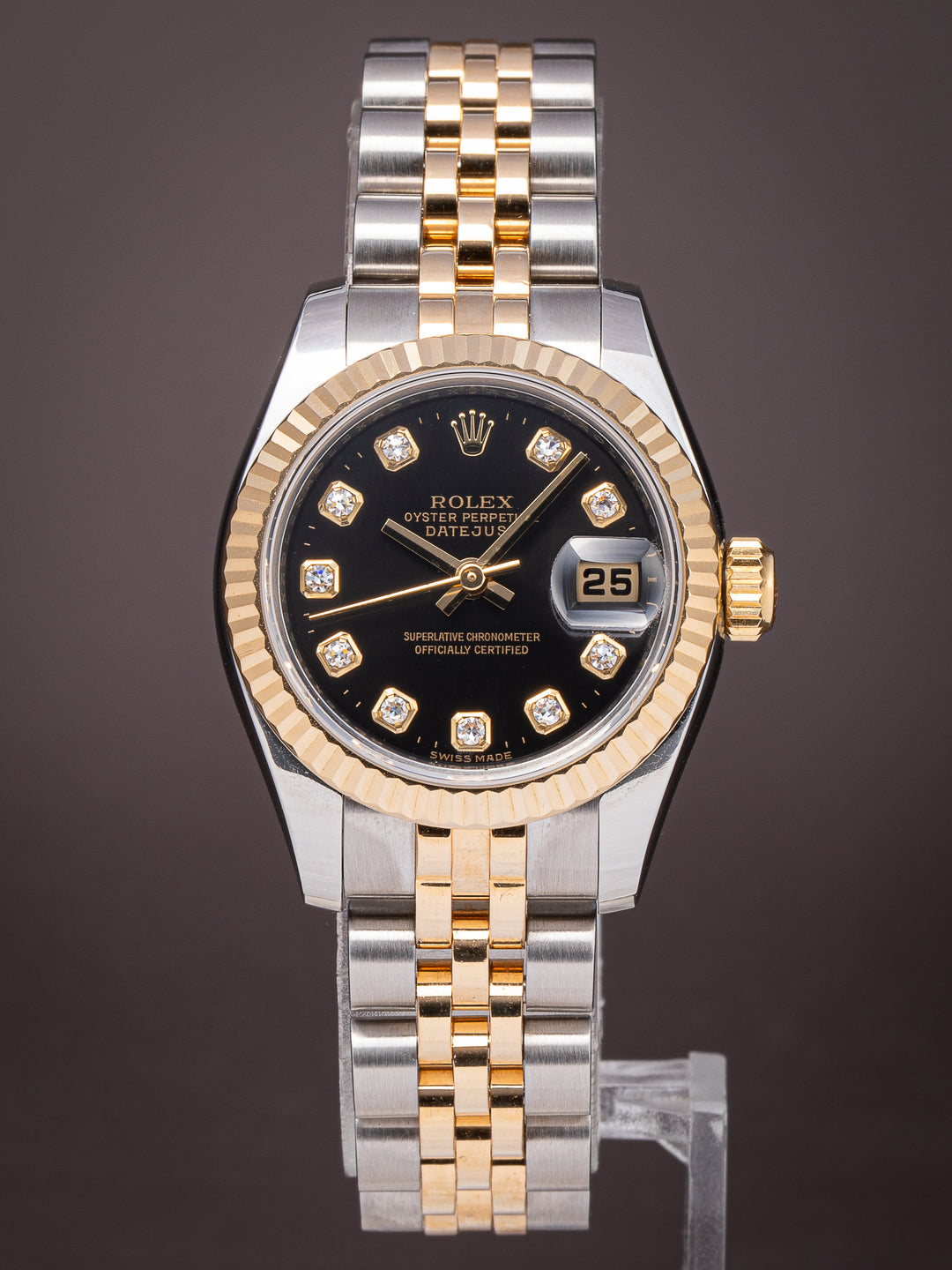 Rolex Stainless Steel and 18k Yellow Gold Women's Datejust (179173)