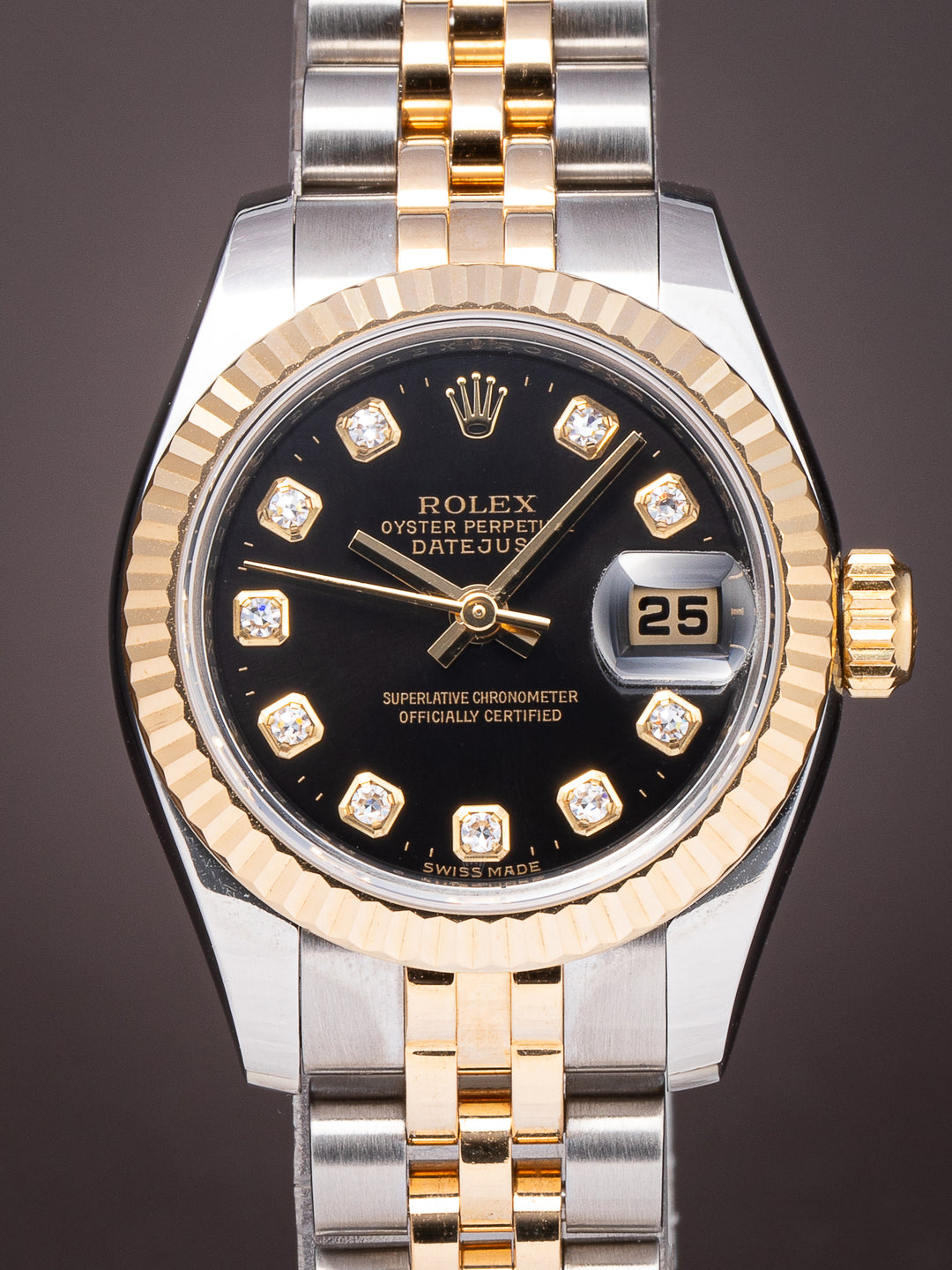 Rolex Stainless Steel and 18k Yellow Gold Women's Datejust (179173)