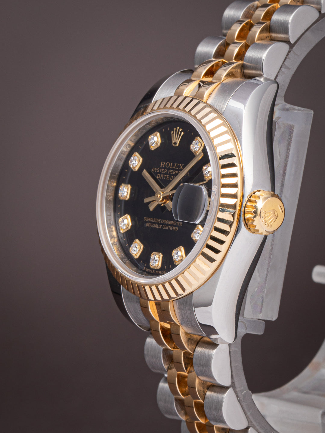 Rolex Stainless Steel and 18k Yellow Gold Women's Datejust (179173)