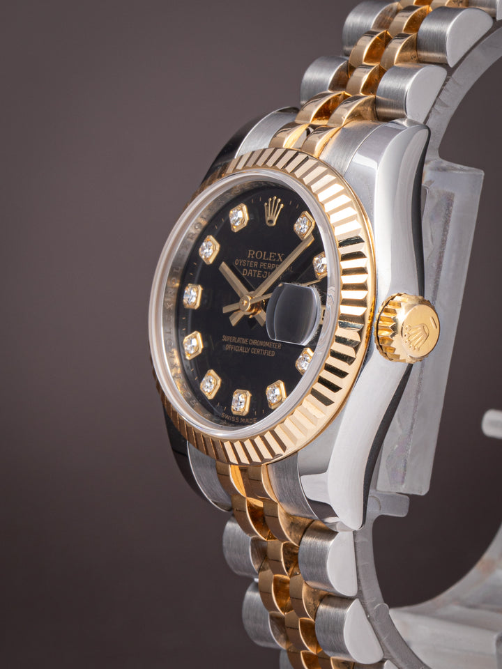 Rolex Stainless Steel and 18k Yellow Gold Women's Datejust (179173)