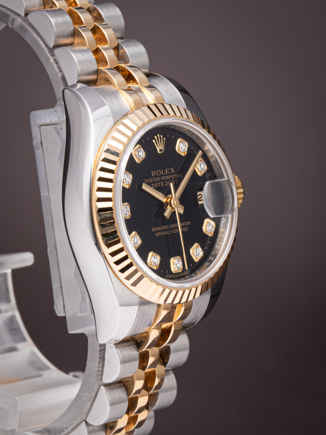 Rolex Stainless Steel and 18k Yellow Gold Women's Datejust (179173)