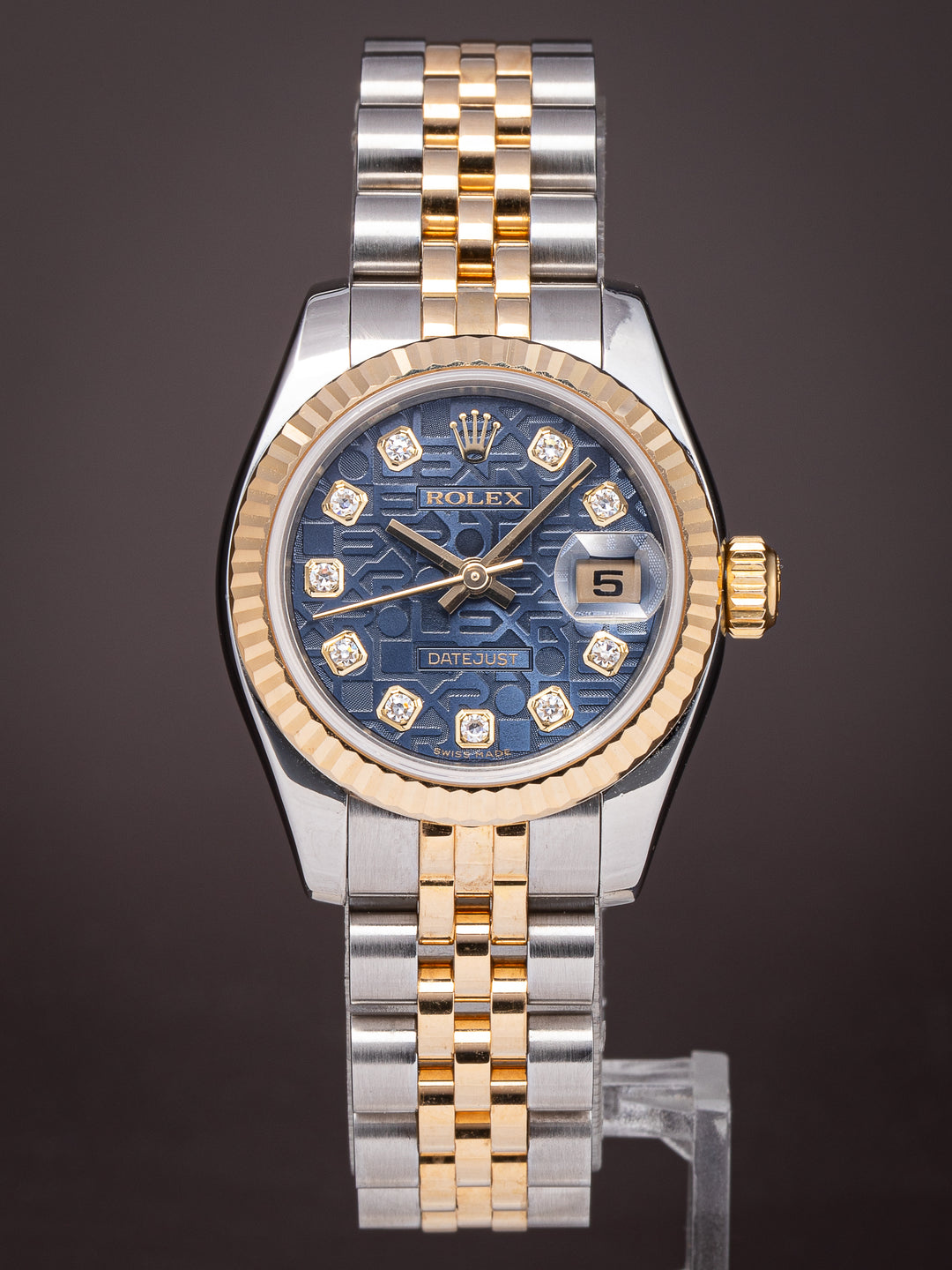 Rolex Stainless Steel and 18k Yellow Gold Women's Datejust (179173)