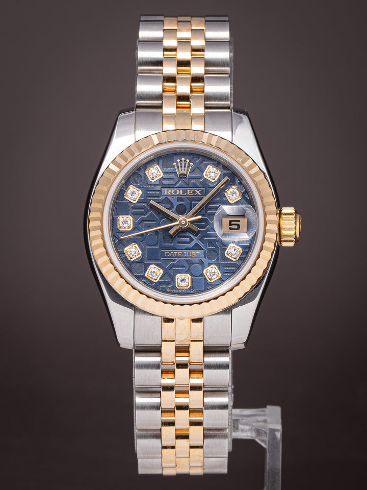 Rolex Stainless Steel and 18k Yellow Gold Women's Datejust (179173)