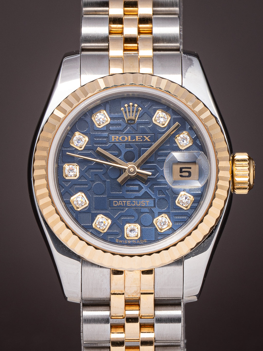 Rolex Stainless Steel and 18k Yellow Gold Women's Datejust (179173)