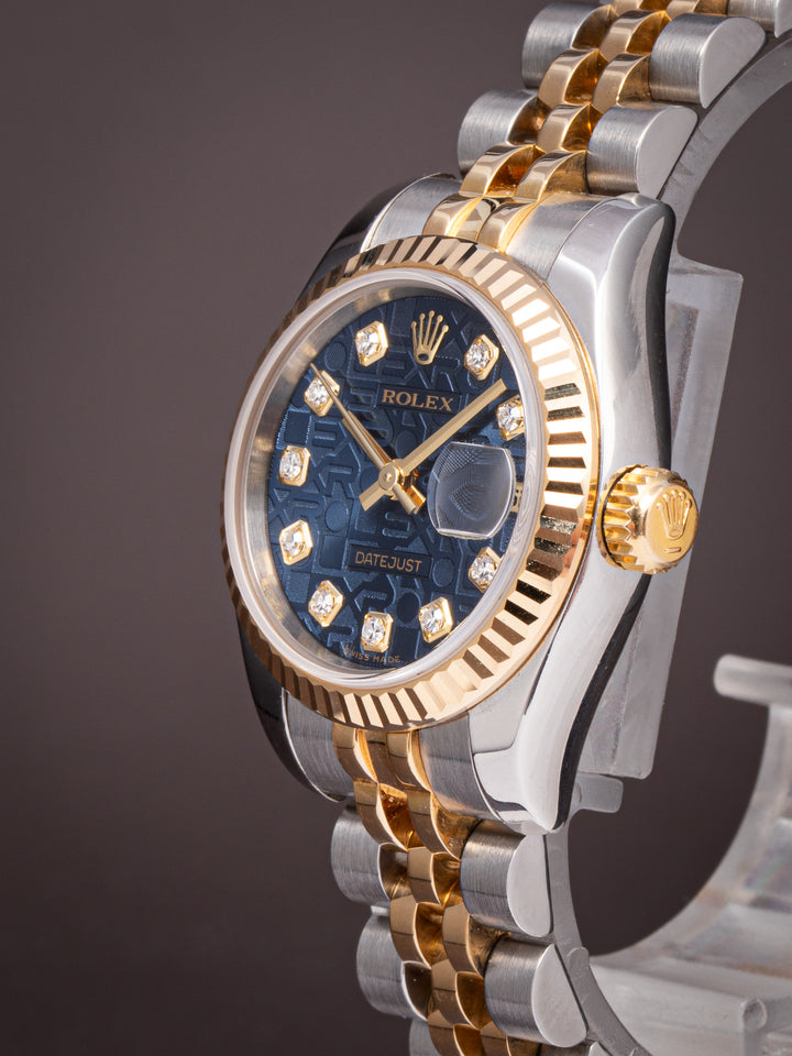 Rolex Stainless Steel and 18k Yellow Gold Women's Datejust (179173)