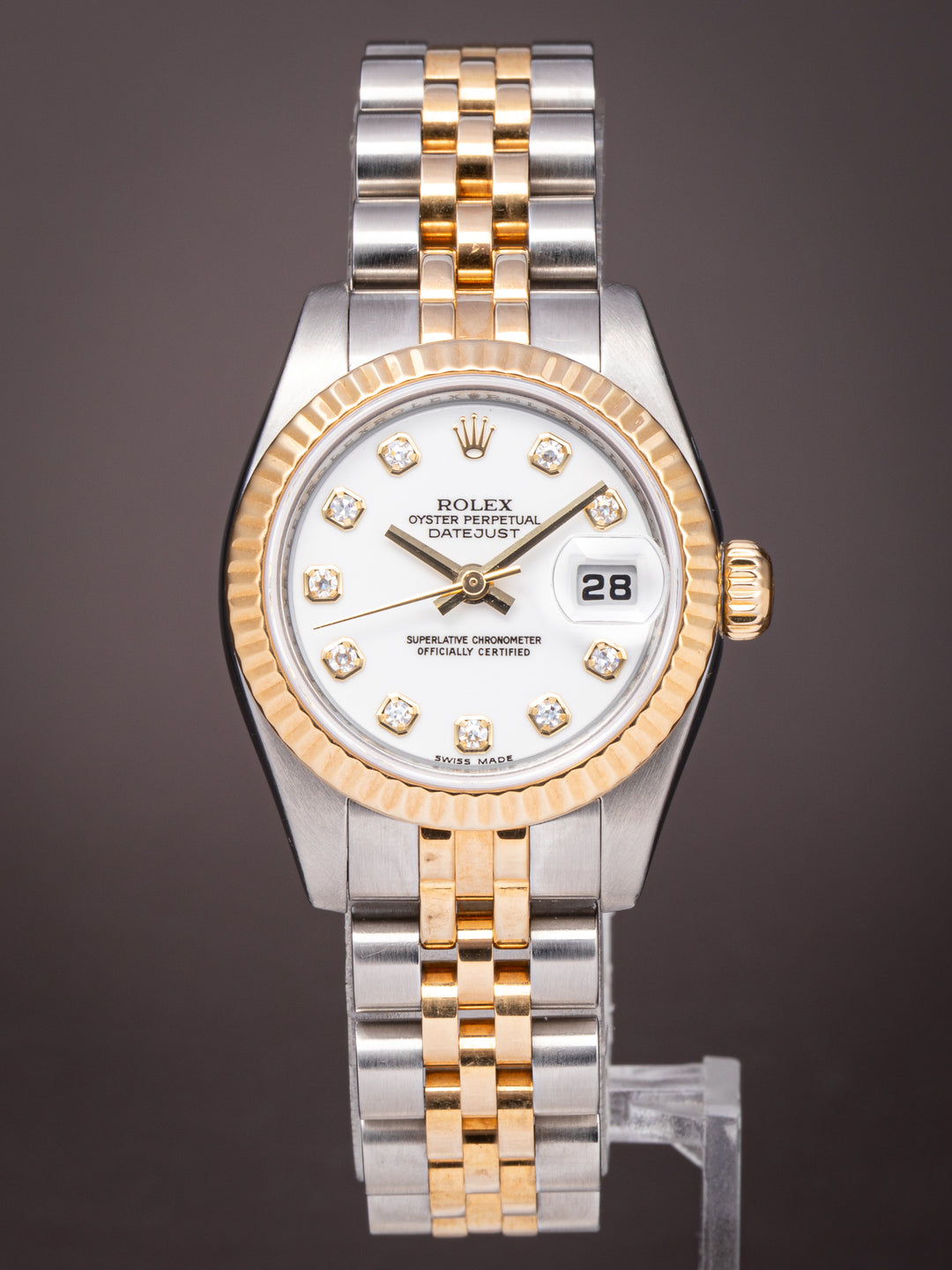 Rolex Stainless Steel and 18k Yellow Gold Women's Datejust (179173)