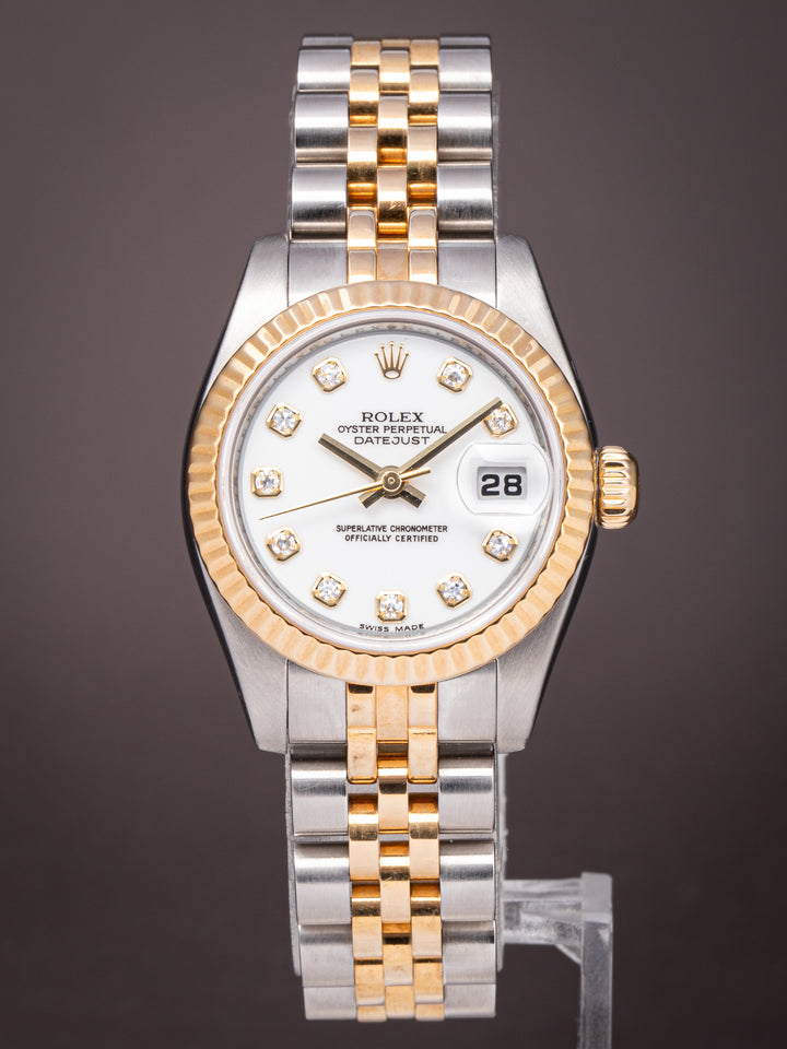 Rolex Stainless Steel and 18k Yellow Gold Women's Datejust (179173)