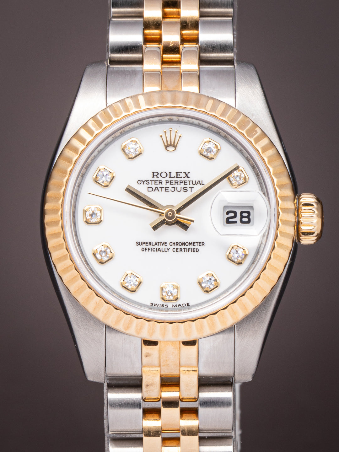 Rolex Stainless Steel and 18k Yellow Gold Women's Datejust (179173)
