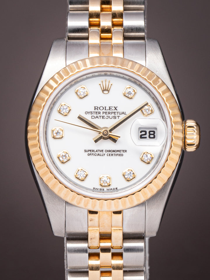 Rolex Stainless Steel and 18k Yellow Gold Women's Datejust (179173)